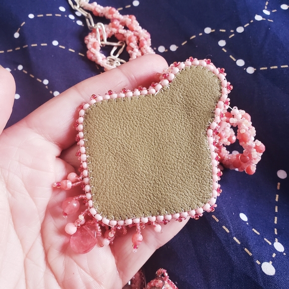 One of a kind handmade flamingo beads set - Picture 7 of 7